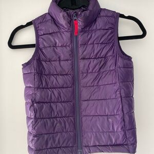 Primary Purple Puffer Vest Kids Sz 6/7